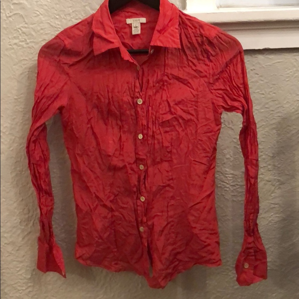 Jcrew silk blend shirt